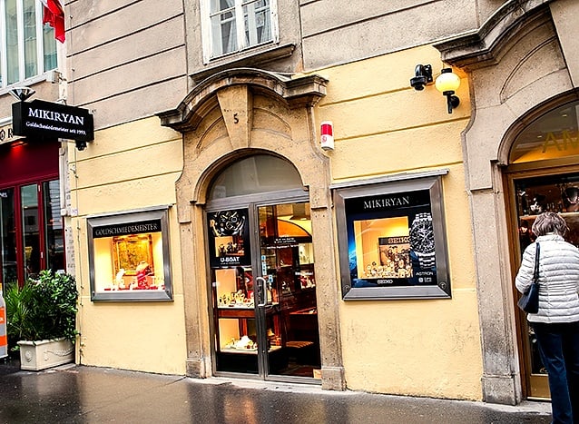 Das Geschäft MIKIRYAN in der Singerstraße 5 in Wien